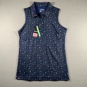 New Bogey Bros Golf Boats and Hose Polo Women's Sleeveless Polo Size S